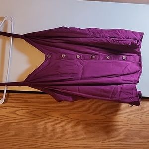 Torrid plus size 3 deep purple or plum spaghetti strap cropped top